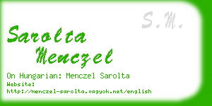 sarolta menczel business card